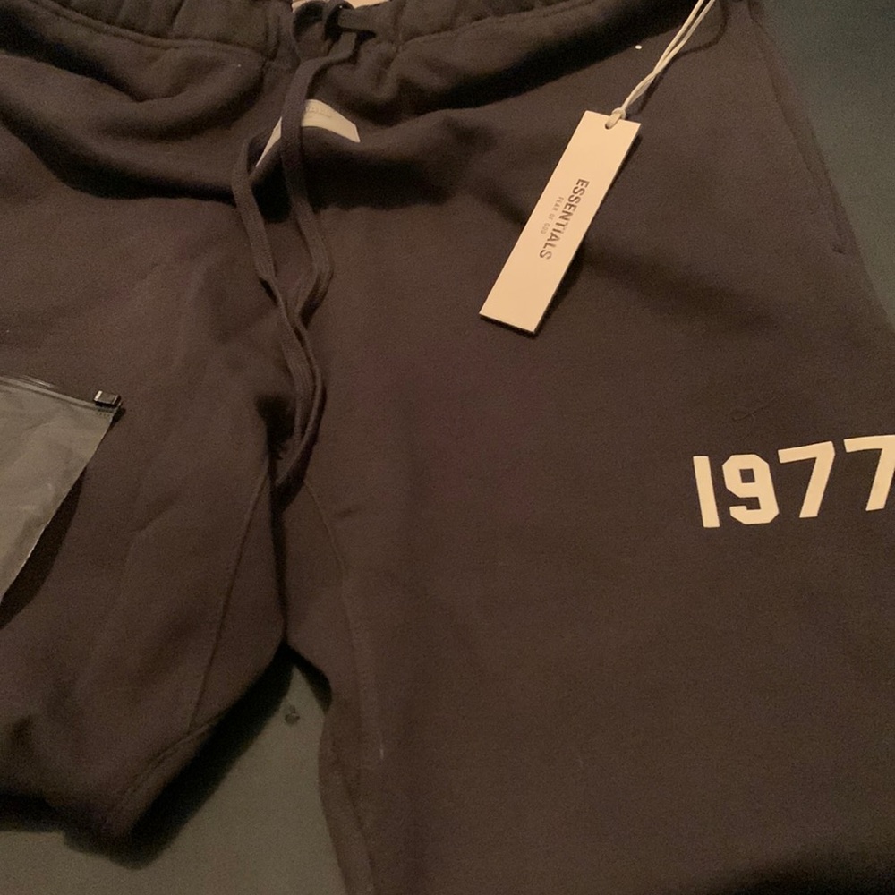 BRAND NEW!!!! Mens Fear of God Essentials season 2022 black sweatpants